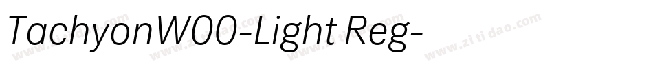 TachyonW00-Light Reg字体转换